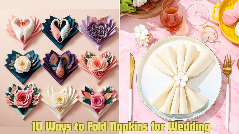 10 Ways to Fold Napkins for Wedding