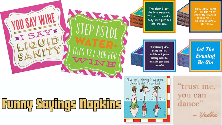 Funny Sayings Napkins