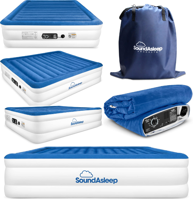 SoundAsleep CloudNine Series Air Mattress with Dual Smart Pump Technology by SoundAsleep Products - King Size